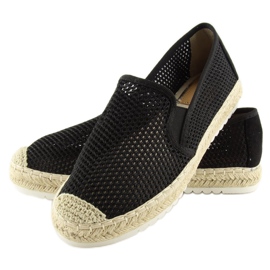 Espadryle damskie czarne 6602 Black 1