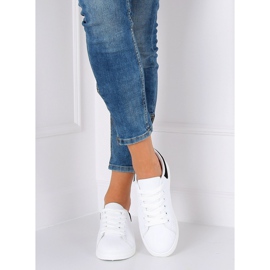 Trampki damskie biało-czarne BL147P Black białe 2