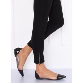 Balerinki transparentne czarne N18-292 Black 1