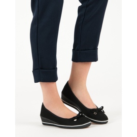 Baleriny Na Koturnie czarne 1