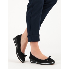 Baleriny Na Koturnie czarne 2