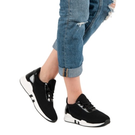Modne Buty Sportowe czarne 2