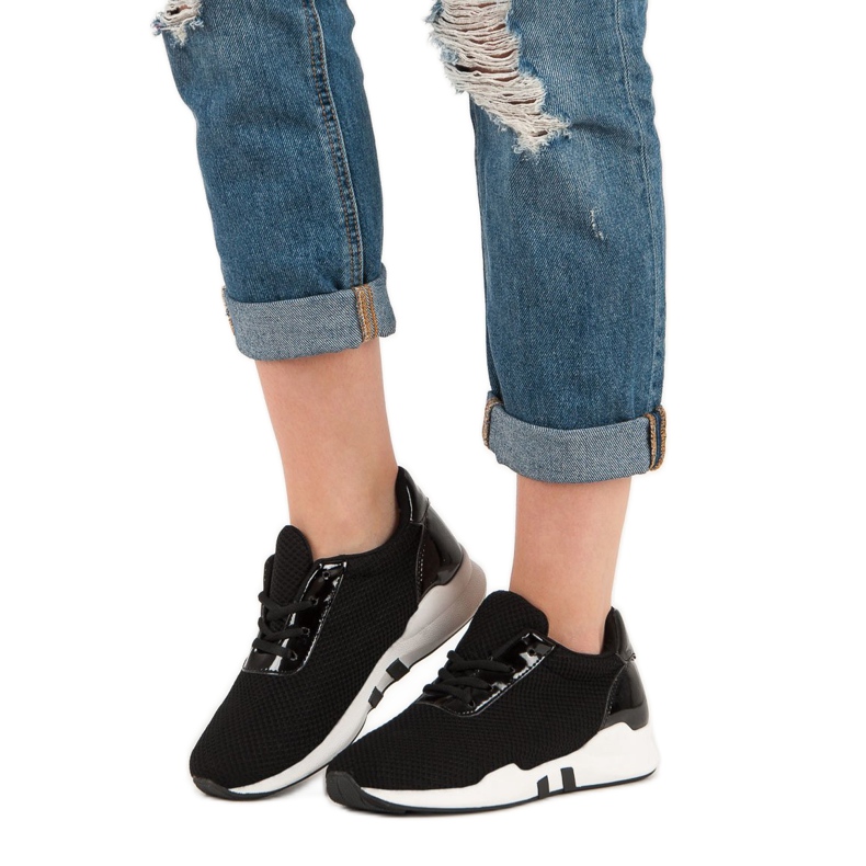 Modne Buty Sportowe czarne 1