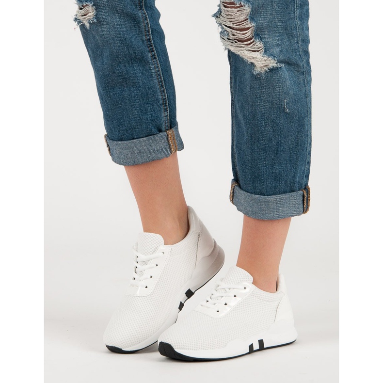 Modne Obuwie Sportowe białe 1