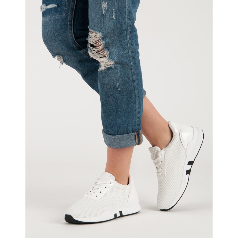 Modne Obuwie Sportowe białe 2