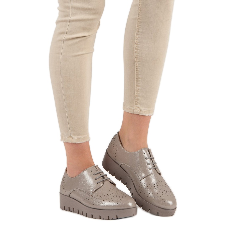 Comer Sznurowane Półbuty brązowe 2