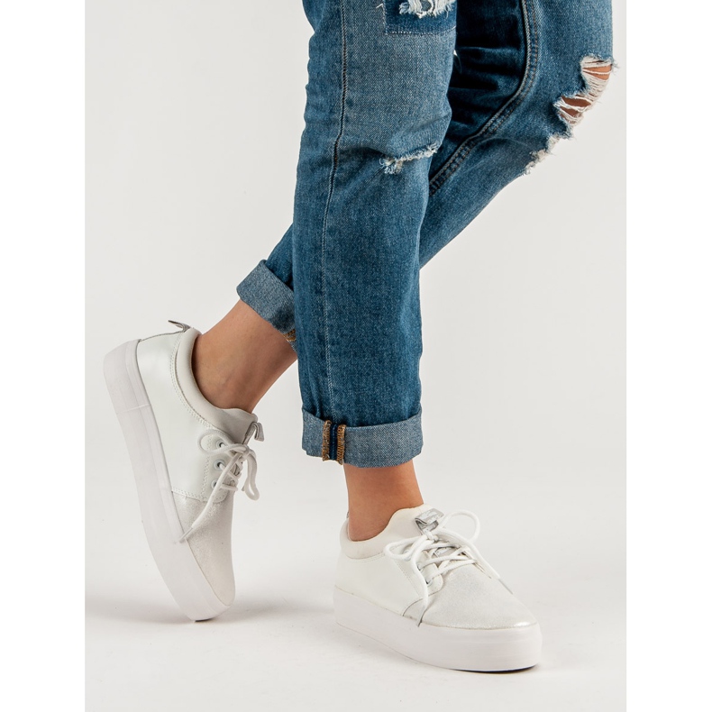 Wsuwane Tenisówki białe 2