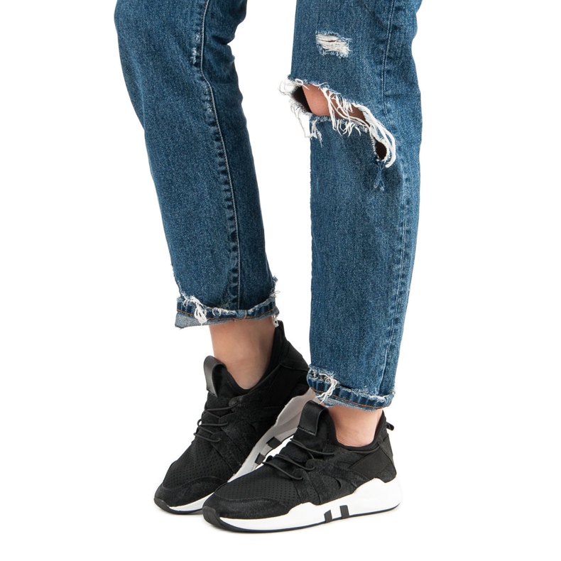 Modne Buty Sportowe czarne 1
