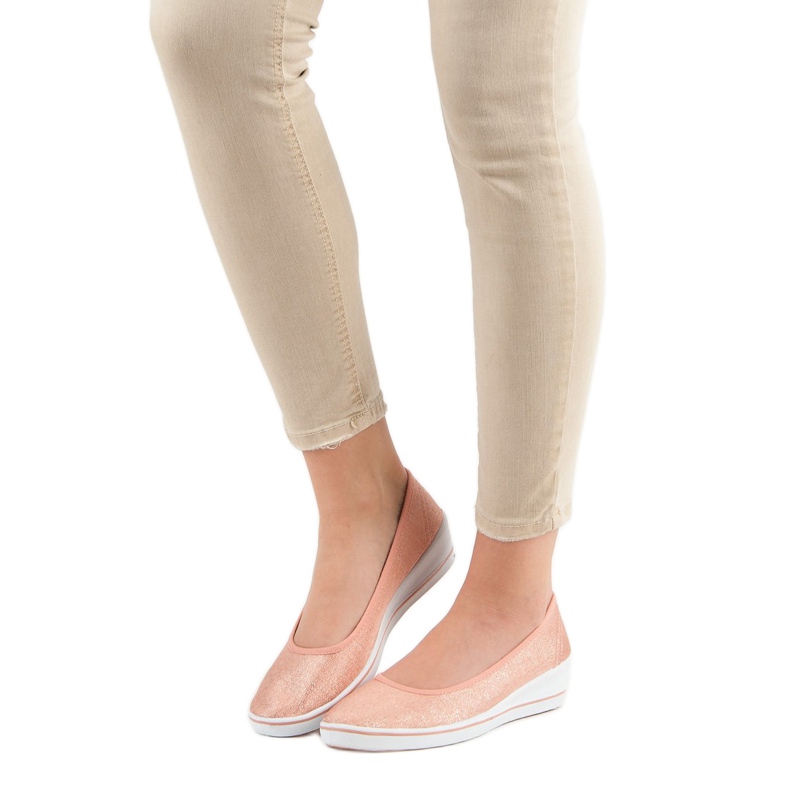 Comer Różowe Baleriny Na Koturnie 2