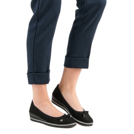 Czółenka Na Koturnie czarne 2