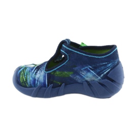 Befado obuwie dziecięce 110P339 niebieskie zielone 2