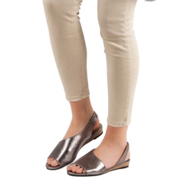 Wsuwane Sandały VINCEZA szare 2