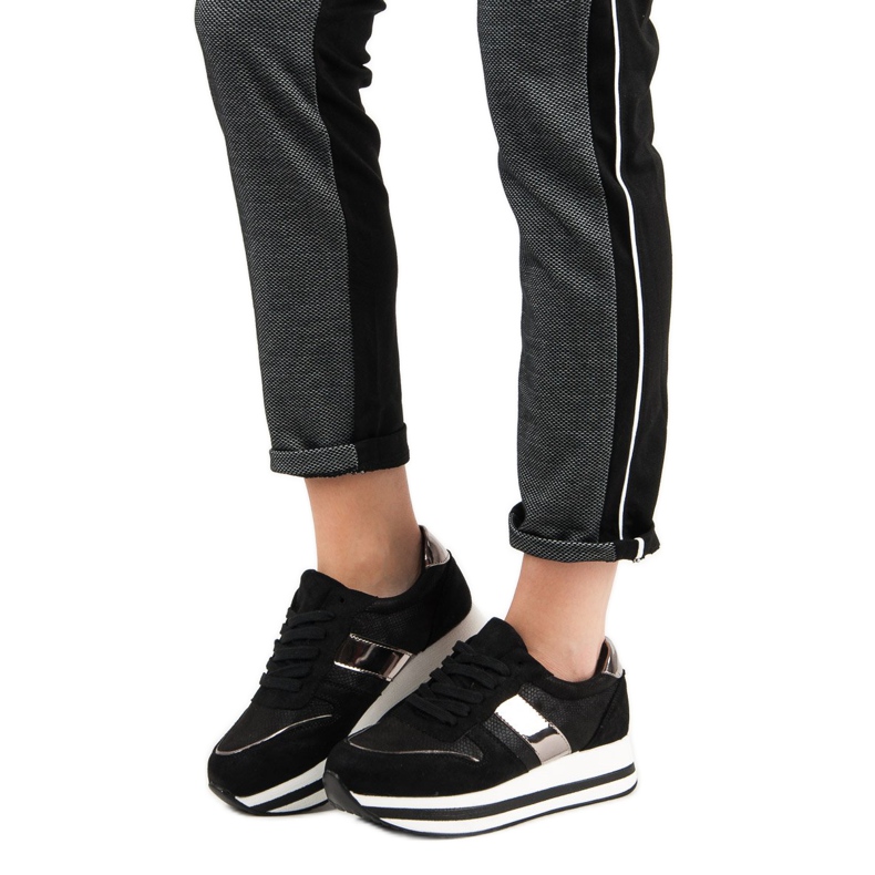 Bestelle Modne Czarne Sneakersy 2