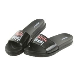 Klapki czarne damskie Happy Atletico 5