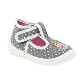 Befado obuwie dziecięce honey pu 531P006 białe szare 2