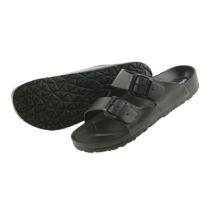 Klapki męskie profilowane Atletico czarne 4