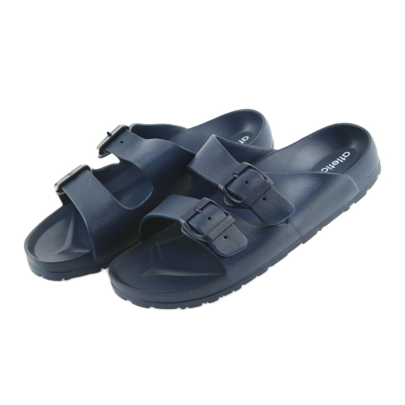 Klapki męskie profilowane Atletico granatowe 3