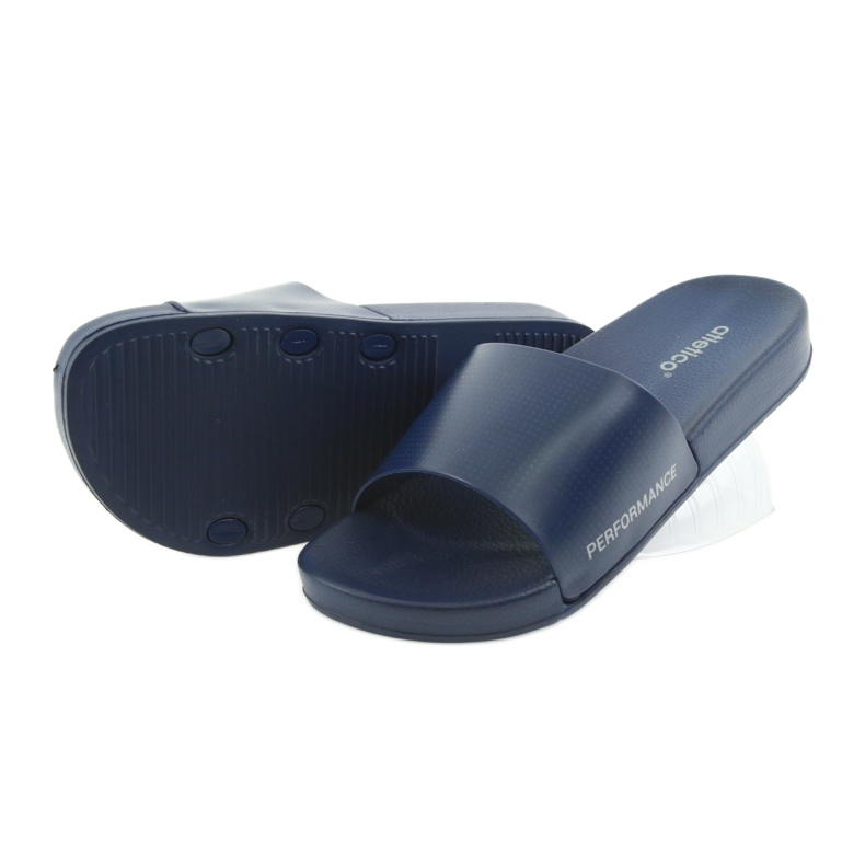 Klapki męskie profilowane Atletico granatowe 3