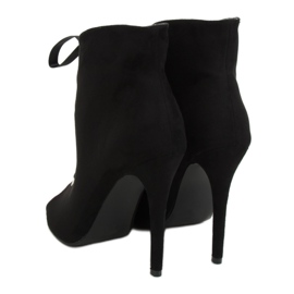 Botki z odkrytymi palcami czarne 680-32 Black 4