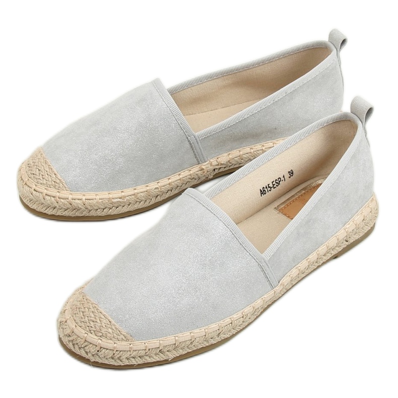 Espadryle damskie szare A615-ESP-1 Grey 1