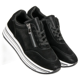 Modne Buty Sportowe czarne 1