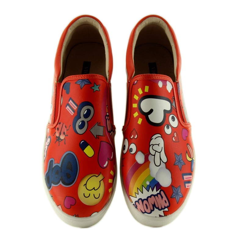 Slipony komiksowe 6120 Red czerwone 2