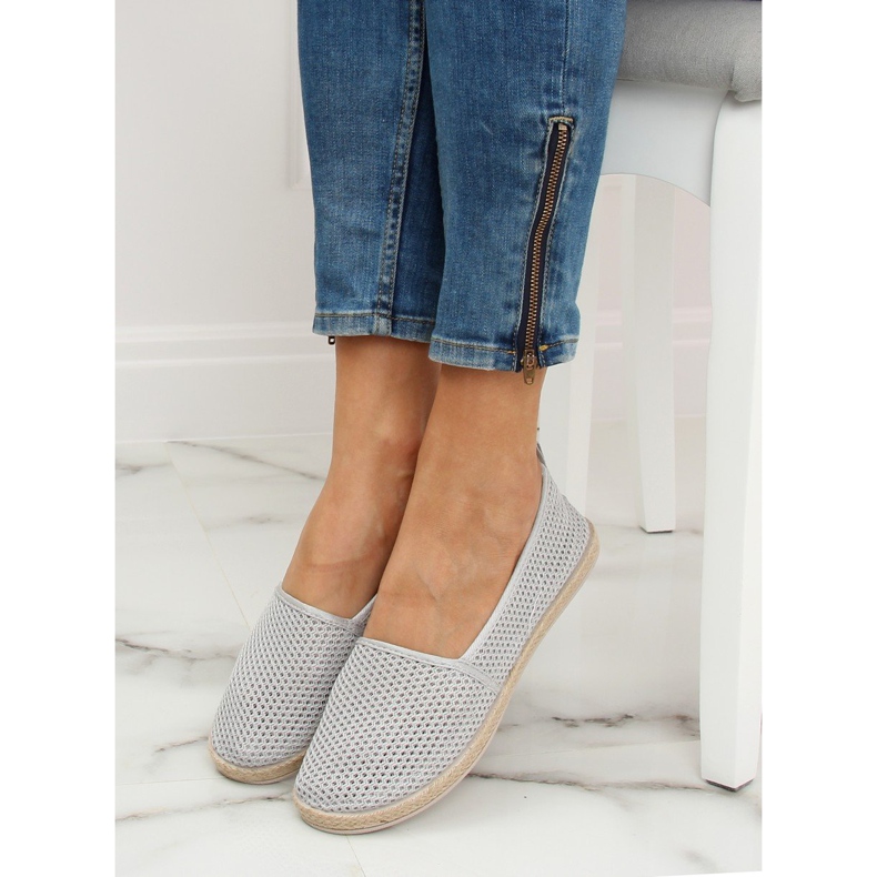 Espadryle z siateczki szare JX1029 Grey 1