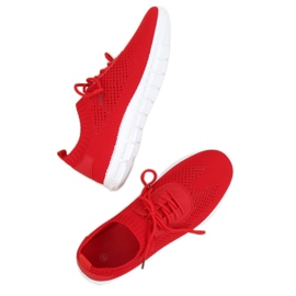 Buty sportowe skarpetkowe czerwone K-379 Red 1