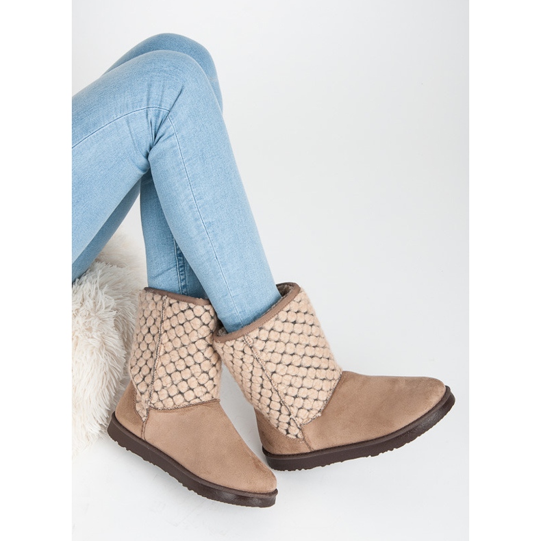 Kylie Ciepłe Mukluki brązowe 1