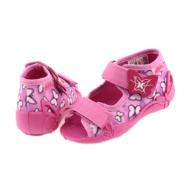 Befado sandałki buty dziecięce 242P091 fioletowe różowe 5