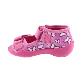 Befado sandałki buty dziecięce 242P091 fioletowe różowe 2
