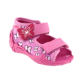 Befado sandałki buty dziecięce 242P091 fioletowe różowe 1