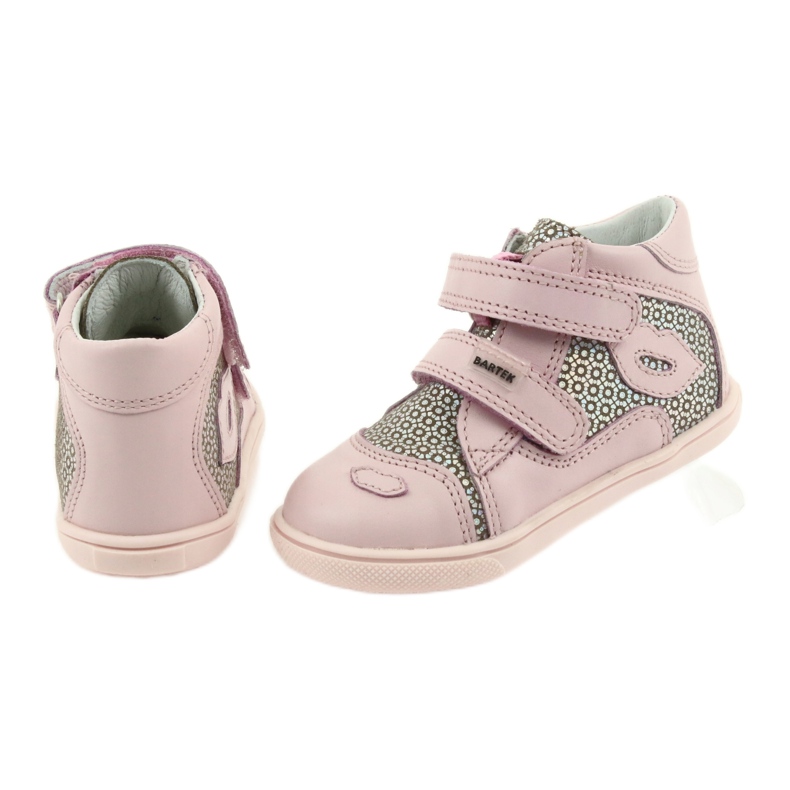 Bartek trzewiki dziewczęce na rzepy11703 różowe 5