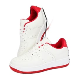 Buty sportowe biało-czerwone LV75P Red białe 3