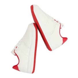 Buty sportowe biało-czerwone LV75P Red białe 1