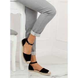 Espadryle damskie czarne JH85 Black 1