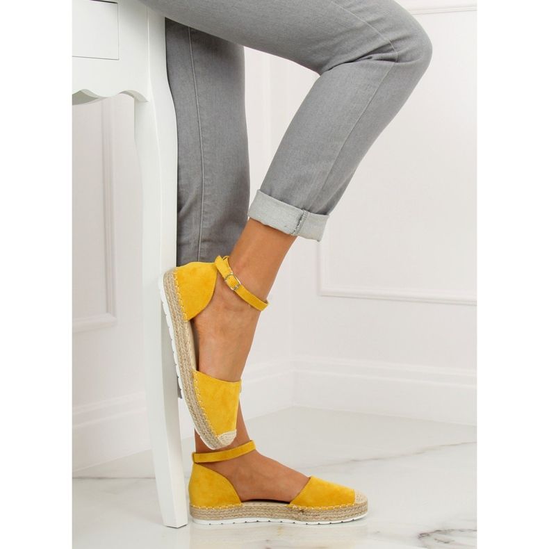 Espadryle damskie żółte JH85 Yellow 1
