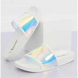 Klapki benzin colour białe CK80P White wielokolorowe 1