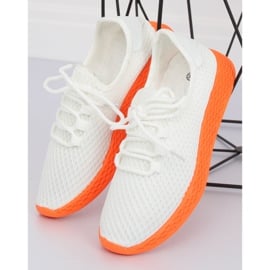Buty sportowe biało-pomarańczowe NB283P-ST WHITE/ORANGE białe 3