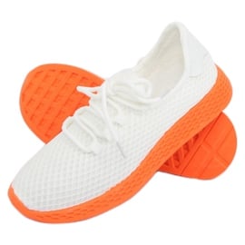 Buty sportowe biało-pomarańczowe NB283P-ST WHITE/ORANGE białe 1