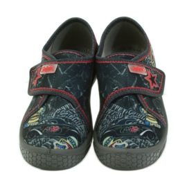 Befado obuwie dziecięce  537X011 czerwone czarne 5