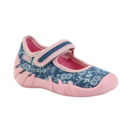 Befado różowe obuwie dziecięce 109P160 niebieskie 2