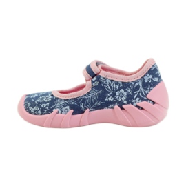 Befado różowe obuwie dziecięce 109P160 niebieskie 3