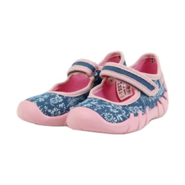 Befado różowe obuwie dziecięce 109P160 niebieskie 4