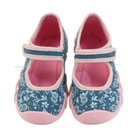 Befado różowe obuwie dziecięce 109P160 niebieskie 5