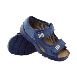 Befado obuwie dziecięce 113X010 niebieskie 4