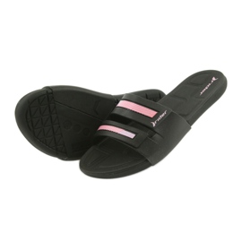 Klapki rekreacyjne buty damskie basenowe Rider 82503 czarne różowe 4
