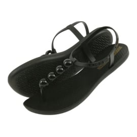 Ipanema sandały buty damskie japonki z kulkami 82517 czarne 4