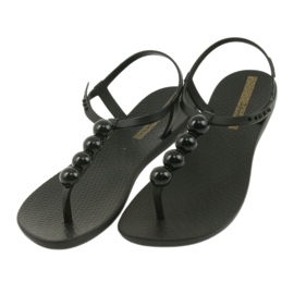 Ipanema sandały buty damskie japonki z kulkami 82517 czarne 3