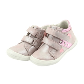American Club ADI sportowe buty dziecięce w serduszka American szare różowe 3